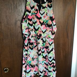 Xhilaration • multi-colored sleeveless dress
